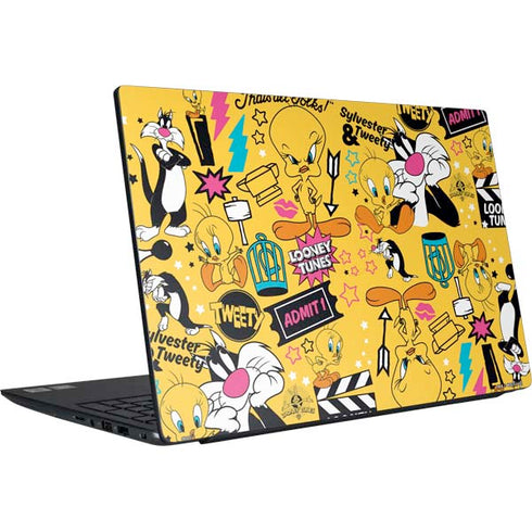 Looney Tunes Tweety and Sylvester Patches Dell Vostro Skin